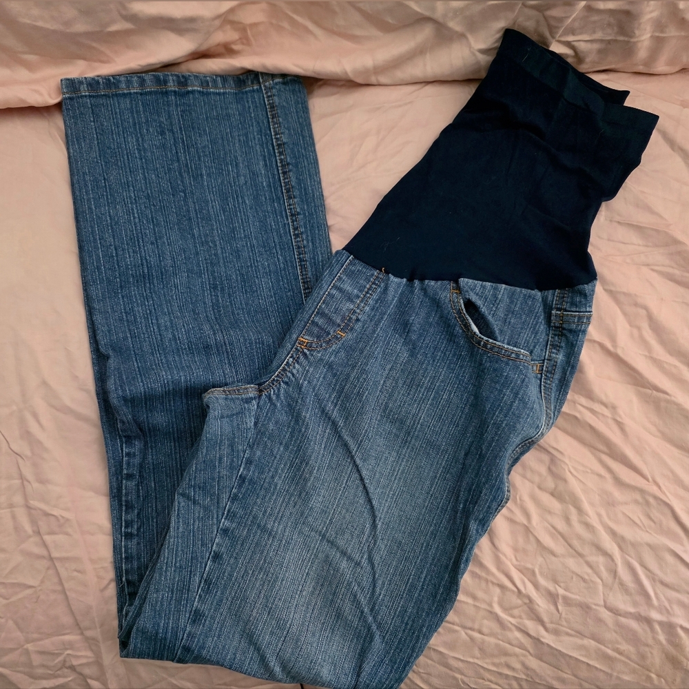 EUC Oh Baby! by Motherhood Maternity Blue Maternity Boot-cut Jeans